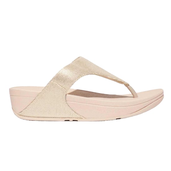 Fit Flop Dames/Dames Lulu Canvas teensandalen (Beige) - Image 1