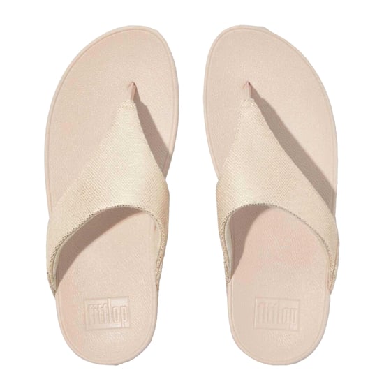 Fit Flop Dames/Dames Lulu Canvas teensandalen (Beige) - Image 2