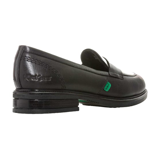 Kickers Dames/Dames Lach Leren Loafers (Zwart) - Image 2