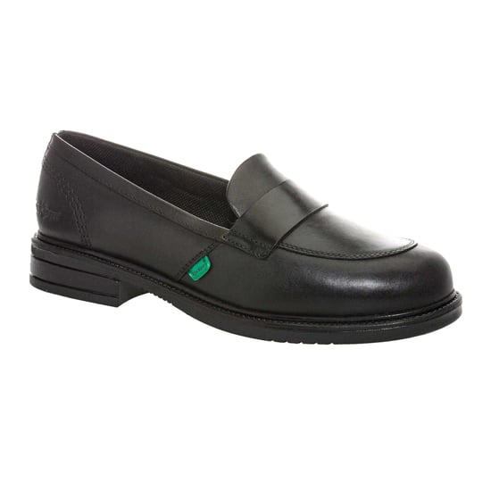 Kickers Dames/Dames Lach Leren Loafers (Zwart) - Image 3