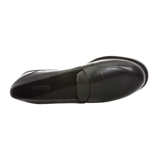 Kickers Dames/Dames Lach Leren Loafers (Zwart) - Image 4