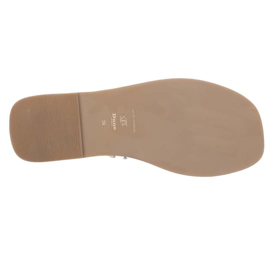 Dune London Loxx pläterade sandaler med tåspets i läder, dam/dam (Ecru) - Image 3