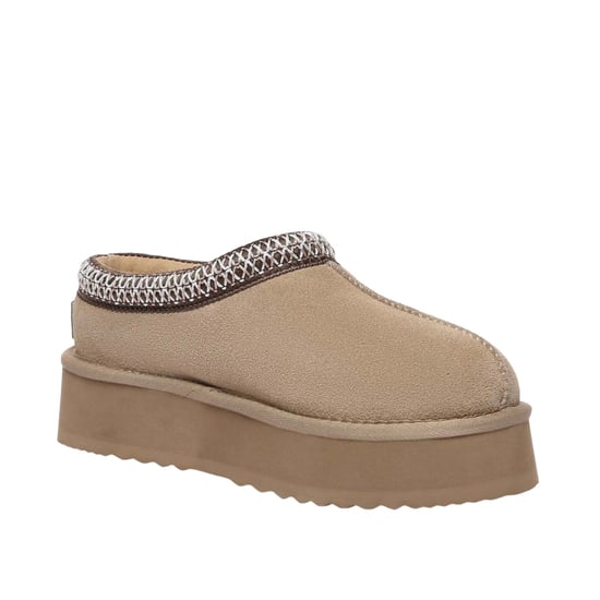 EverAu Wonga Lädertofflor för dam och dam (Sand) - Image 5
