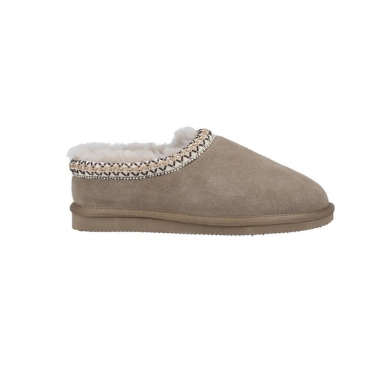 Cotswold Dames/Dames Foxmoor Suède Pantoffels (Taupe) - Image 1