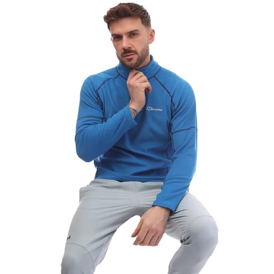Berghaus Heren Cuerden Half Zip Fleece Top (Blauw) - Image 3