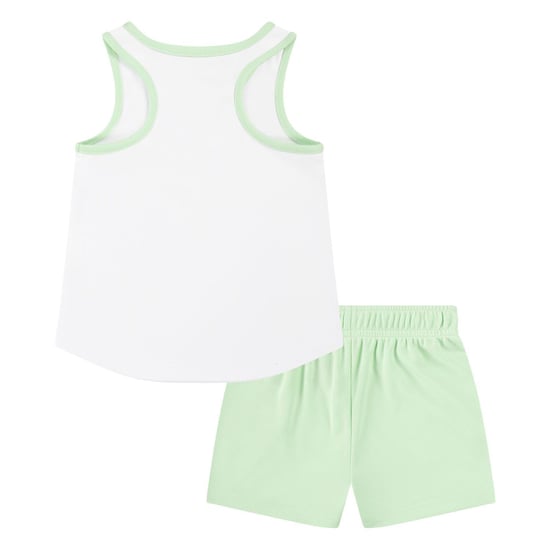 Nike Meisjes Happy Camper Mesh Top & Billen Set (Groen/Wit) - Image 2