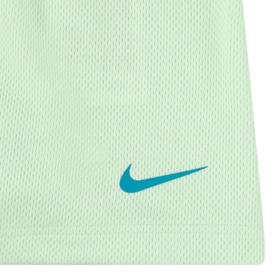 Nike Meisjes Happy Camper Mesh Top & Billen Set (Groen/Wit) - Image 4