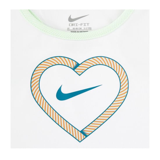 Nike Meisjes Happy Camper Mesh Top & Billen Set (Groen/Wit) - Image 5