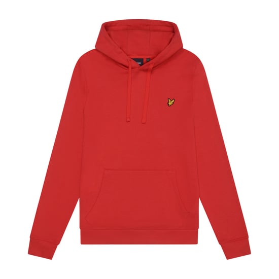 Men's Lyle And Scott Pullover Hoodie in Red - Image 5