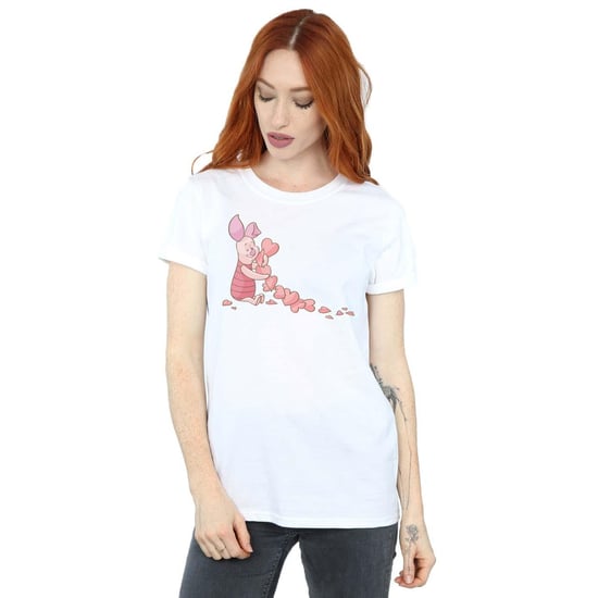 Disney Dames/Dames Winnie The Pooh Knorretje Hartenketting Katoenen Vriendje T-shirt (Wit) - Image 2