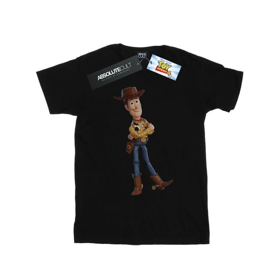 Disney Mens Toy Story 4 Sherrif Woody T-Shirt (Black) - Image 1