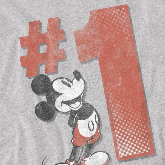 Disney Mens Number 1 Grandpa Mickey Mouse T-Shirt (Sport Heather) - Image 3