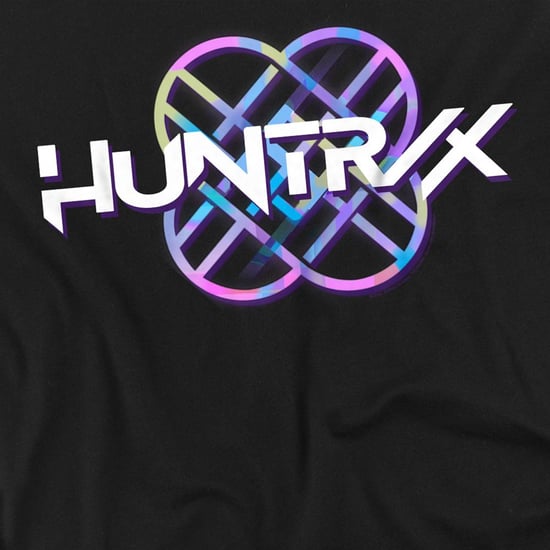 K-Pop Demon Hunters Unisex Adult Huntr/X Pastel Logo T-shirt met lange mouwen (Zwart) - Image 3