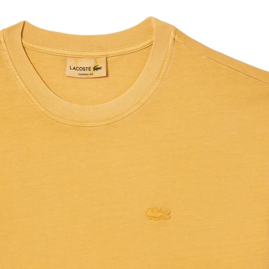 Lacoste Heren natuurlijk geverfd T-shirt (Oranje) - Image 2