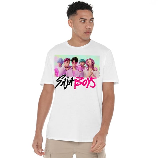 K-Pop Demon Hunters Unisex Adult Saja Boys Photo Frame T-Shirt (White) - Image 1