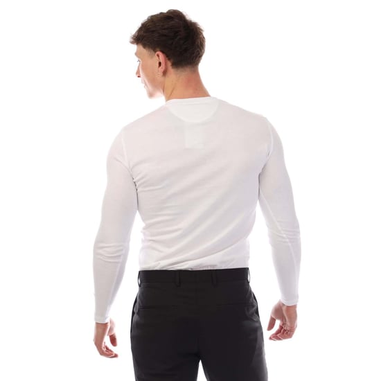 Lyle & Scott Mens Plain Long-Sleeved T-Shirt (White) - Image 2
