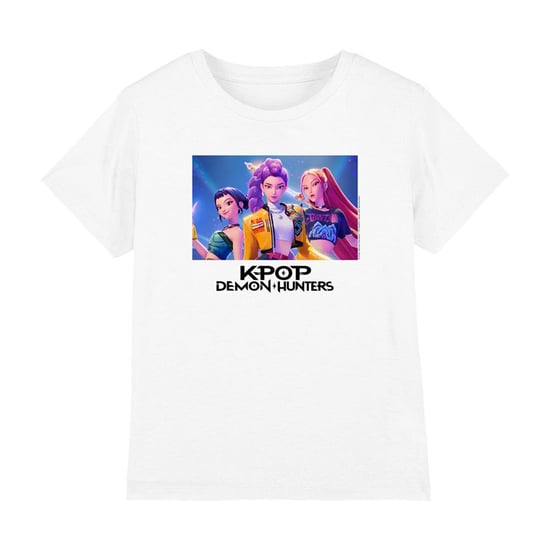 K-Pop Demon Hunters Childrens/Kids Huntr/X T-Shirt (White) - Image 4