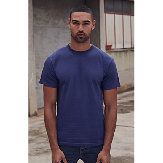 Fruit Of The Loom Heren Heavy Weight ® Katoenen T-shirt Korte Mouwen (Navy) - Image 2