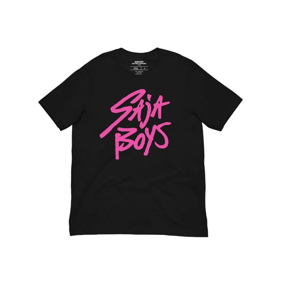 K-Pop Demon Hunters Childrens/Kids Saja Boys Logo T-Shirt (Black/Pink) - Image 1