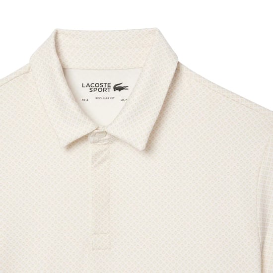 Lacoste Heren UV-bescherming Regular Golf Poloshirt (Crème) - Image 3
