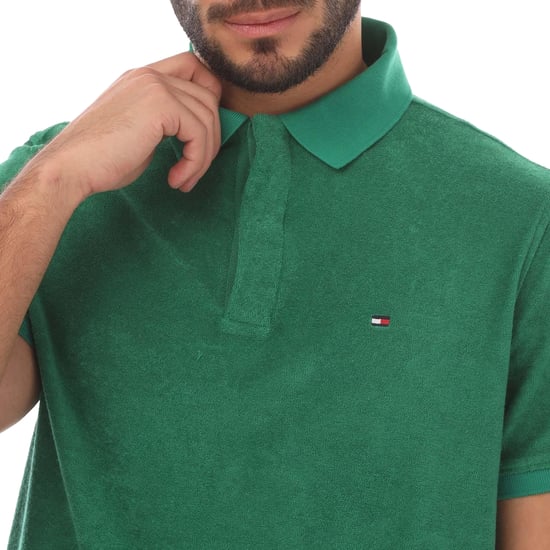 Tommy Hilfiger Heren Micro-Towelling Regular Poloshirt (Groen) - Image 3