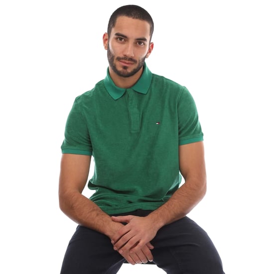 Tommy Hilfiger Heren Micro-Towelling Regular Poloshirt (Groen) - Image 4