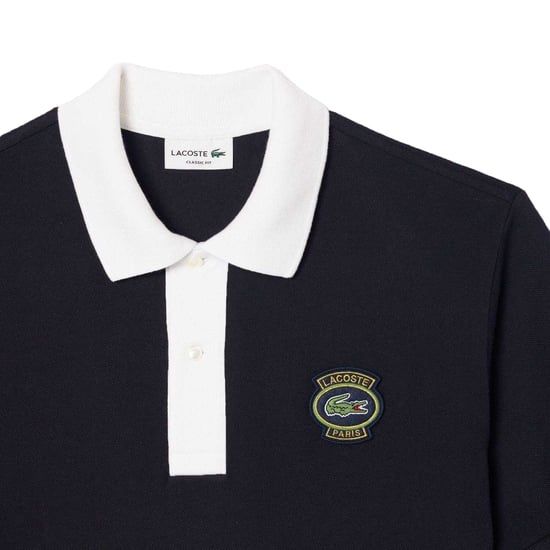 Lacoste Heren Badge Klassiek Poloshirt (Blauw) - Image 3