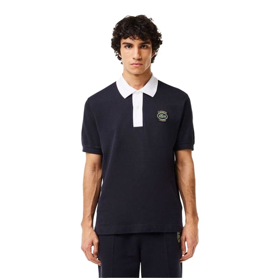 Lacoste Heren Badge Klassiek Poloshirt (Blauw) - Image 5