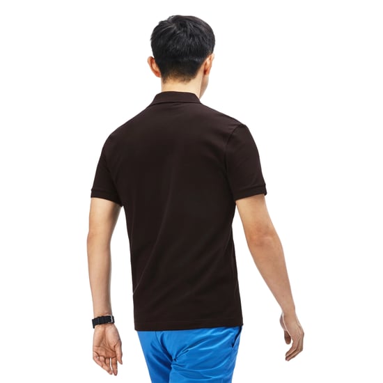 Lacoste Heren Piqué Stretch Slim Poloshirt (Zwart) - Image 2