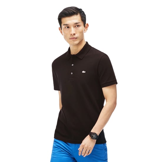Lacoste Heren Piqué Stretch Slim Poloshirt (Zwart) - Image 3
