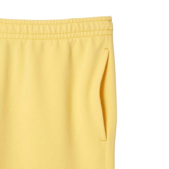 Lacoste Heren Fleece Printed Washed Shorts (Geel) - Image 2