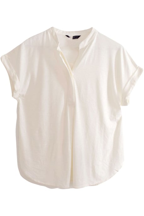 Pleat Front Jersey Top - Image 2
