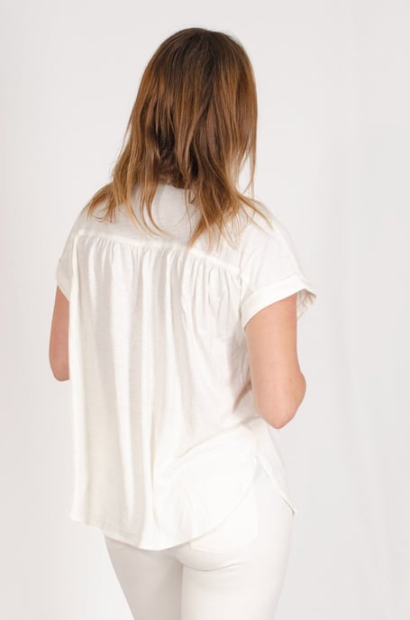 Pleat Front Jersey Top - Image 3