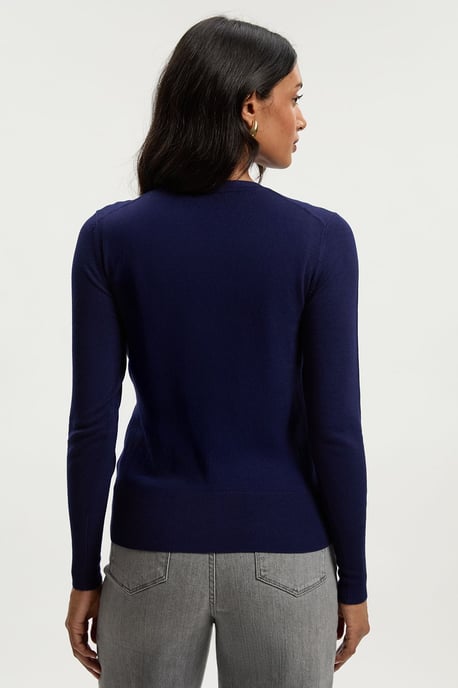 Viscose Blend Popper Knitted Cardigan - Image 4