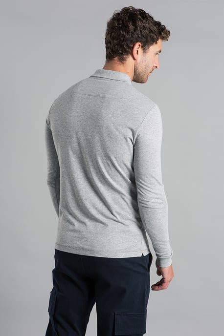 Navy 2 Pack Cotton Long Sleeve Polo Shirts - Image 3