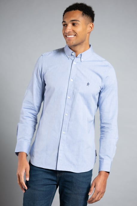 White 2 Pack Cotton Long Sleeve Oxford Shirt - Image 2