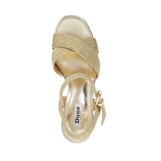 Dune Ladies Kolden - Metallic Braided Wedge Sandals - Image 4