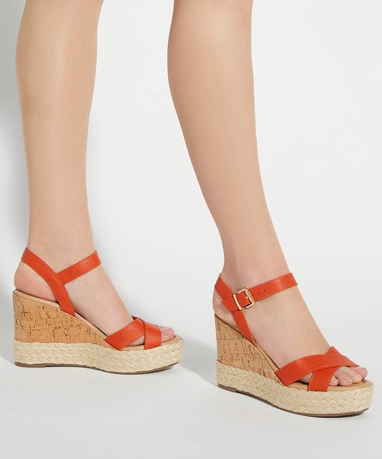 Dune Ladies Kindest - Cork And Woven Wedge Sandals - Image 3