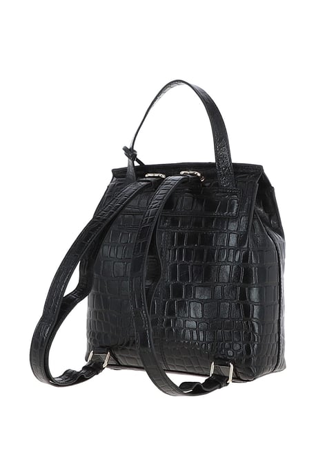 Croc Print Real Leather Backpack - Image 3