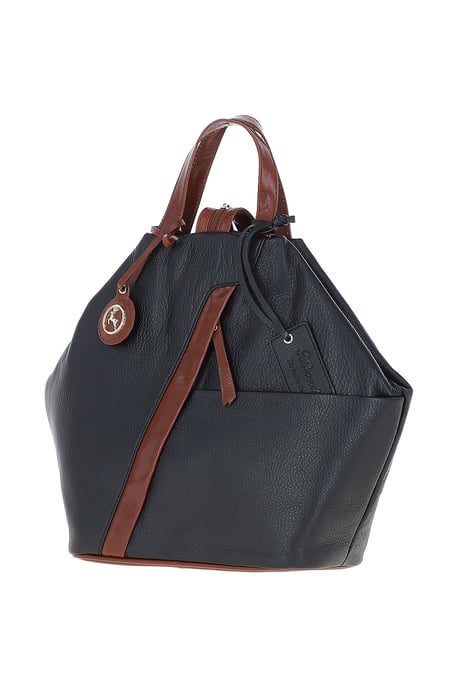 'Lydia' Convertible Real Leather Tote Backpack - Image 1