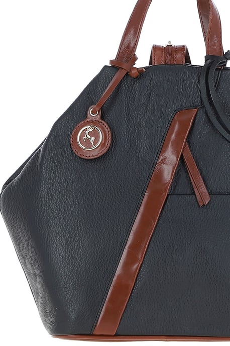 'Lydia' Convertible Real Leather Tote Backpack - Image 2