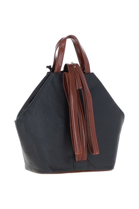 'Lydia' Convertible Real Leather Tote Backpack - Image 3