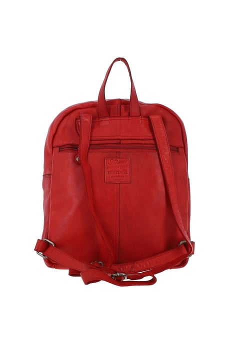 'Senza Tempo' Woven Leather Vintage Wash Backpack - Image 3