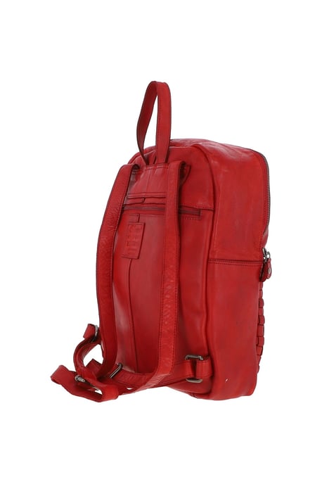 'Senza Tempo' Woven Leather Vintage Wash Backpack - Image 4