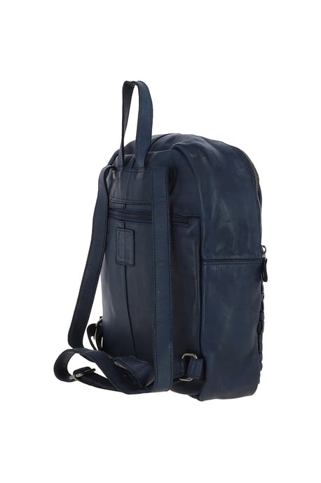 'Senza Tempo' Woven Leather Vintage Wash Backpack - Image 4