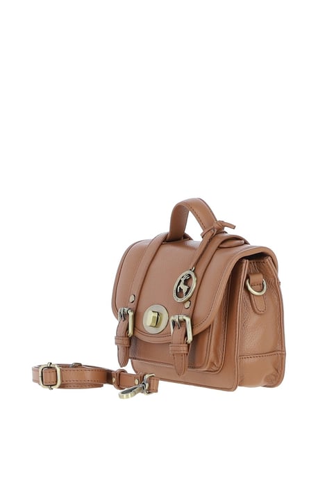Stylish Real Leather Medium Satchel Bag - Image 2