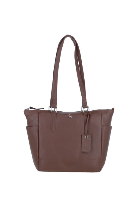 'Oxford' Elegant Real Leather Tote Bag - Image 2