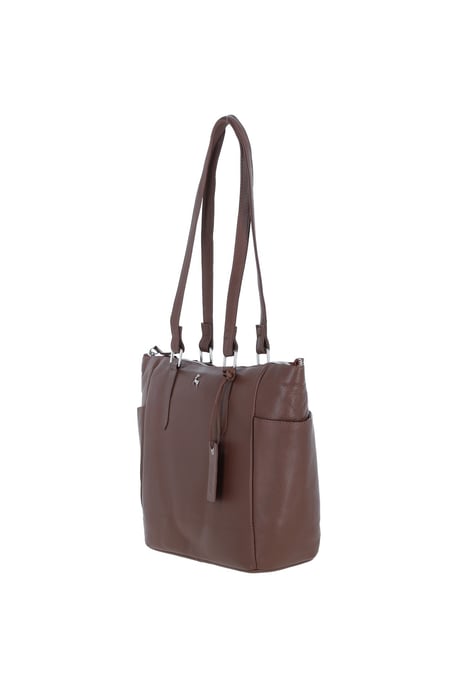 'Oxford' Elegant Real Leather Tote Bag - Image 3