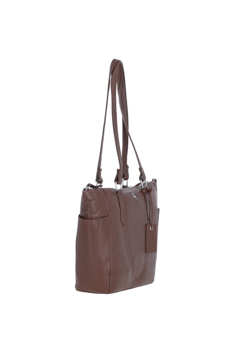 'Oxford' Elegant Real Leather Tote Bag - Image 5