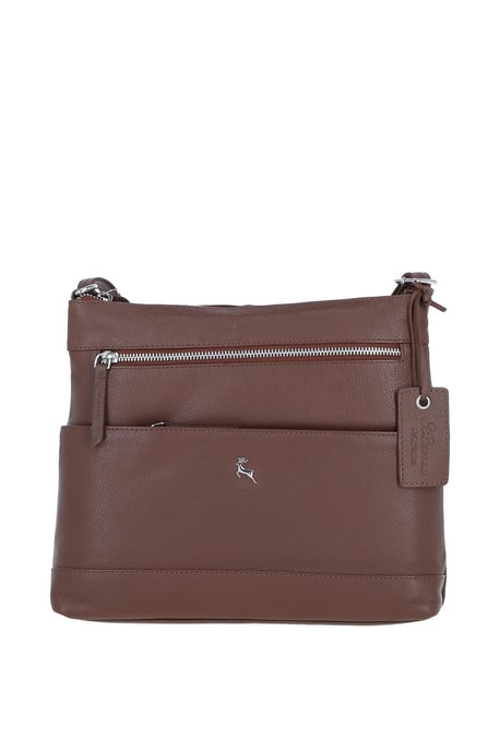 'Derby' Stylish Real Leather Shoulder Bag - Image 1